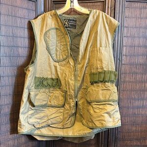 Vintage 80s Columbia Sportswear Olive Green Duck Pheasant Hunting Vest